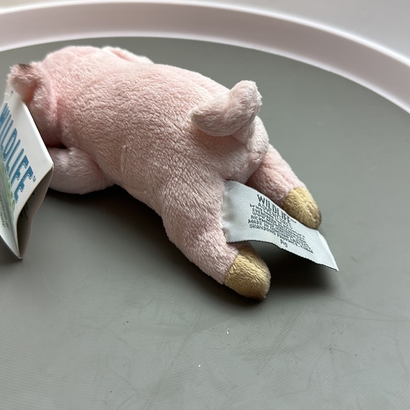 Wildlife Adventures Pig Plush Piglet 8” Adorable Pink 2019 - Picture 3 of 3
